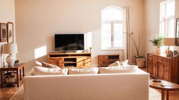 10 raisons d'opter pour un meuble TV en bois dans votre salon