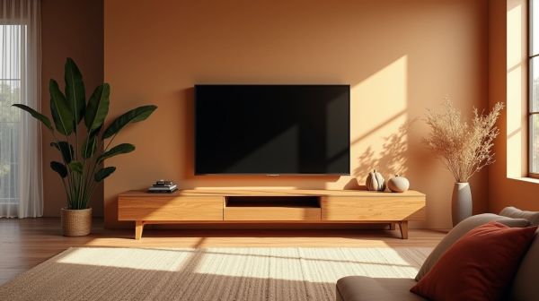 Pourquoi un meuble TV en bois peut transformer votre salon