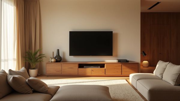 Pourquoi un meuble TV en bois peut transformer votre salon